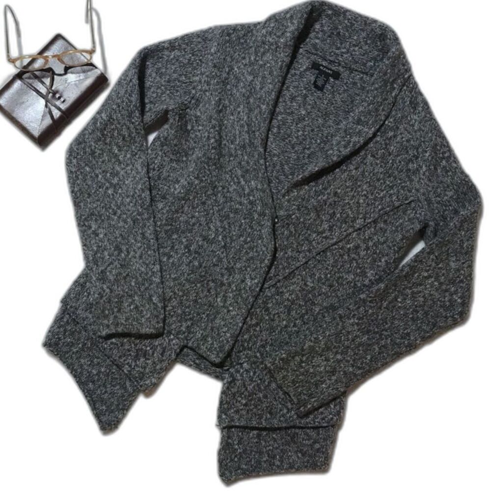 Alfani Button Up Sweater Size Small Gray